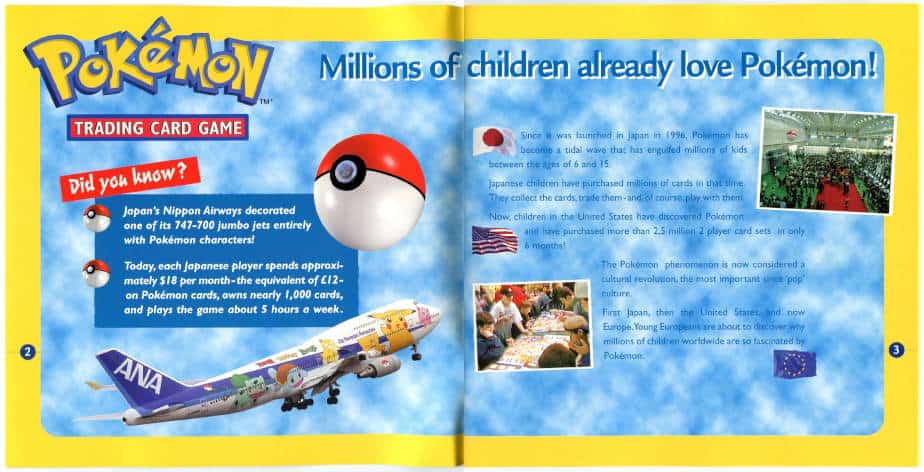 1999 Pokemon Promotion Box Promotional Booklet First Page