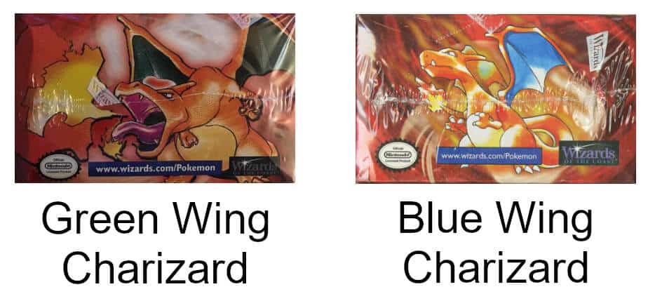 Green Wing Charizard versus Blue Wing Charizard