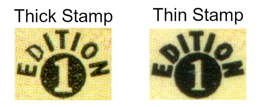 Pokemon Thick Versus Thin Stamp