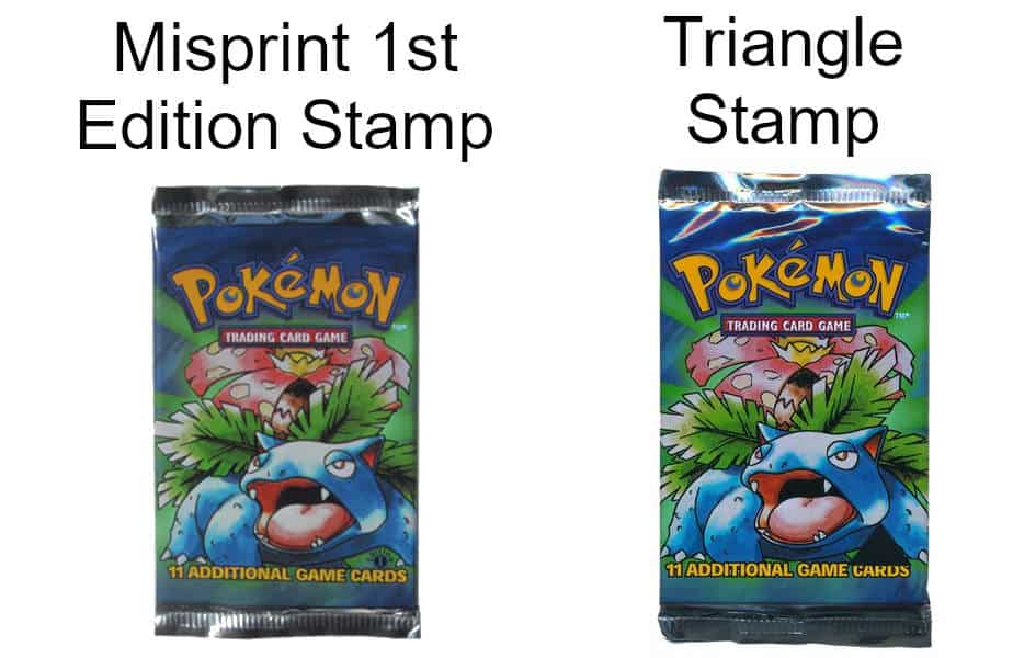 1st Edition Misprint Booster Pack Triangle Booster Pack